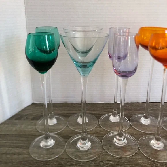 Vtg MCM Long Stemmed Cordial Glasses - Picture 3 of 8